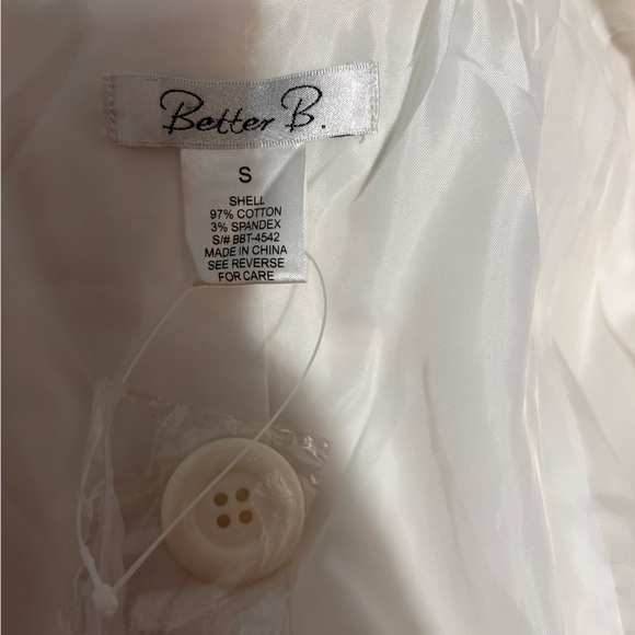 NWOT Better Be double breasted trench coat size small - Picture 6 of 7